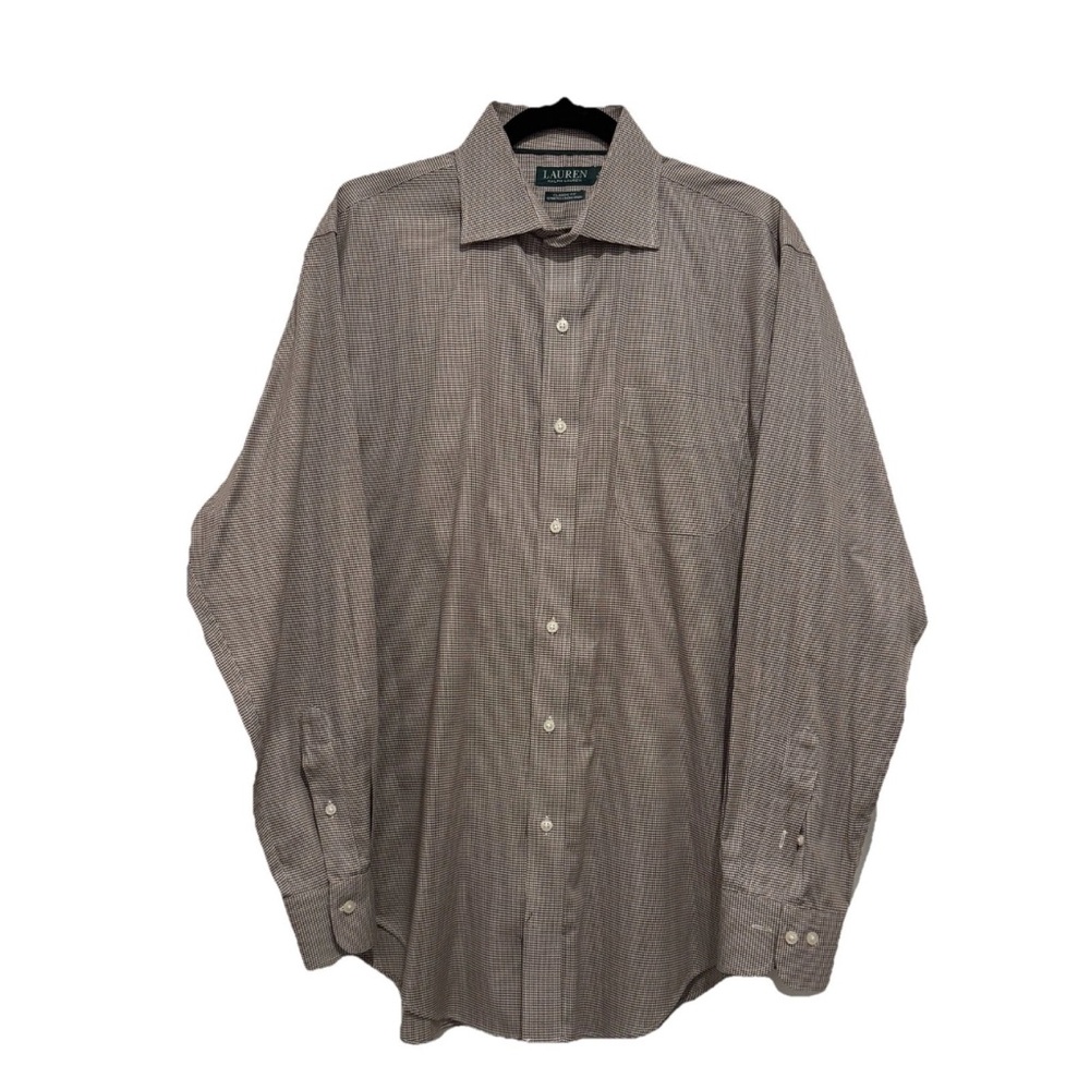 Ralph Lauren Houndstooth Shirt in Brown and White